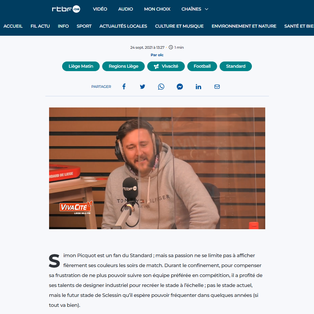 Article de presse - RTBF