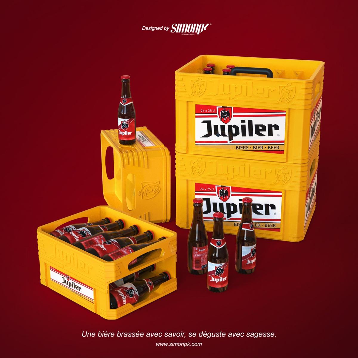 Vue du Jupiler box en rendu photoréaliste.