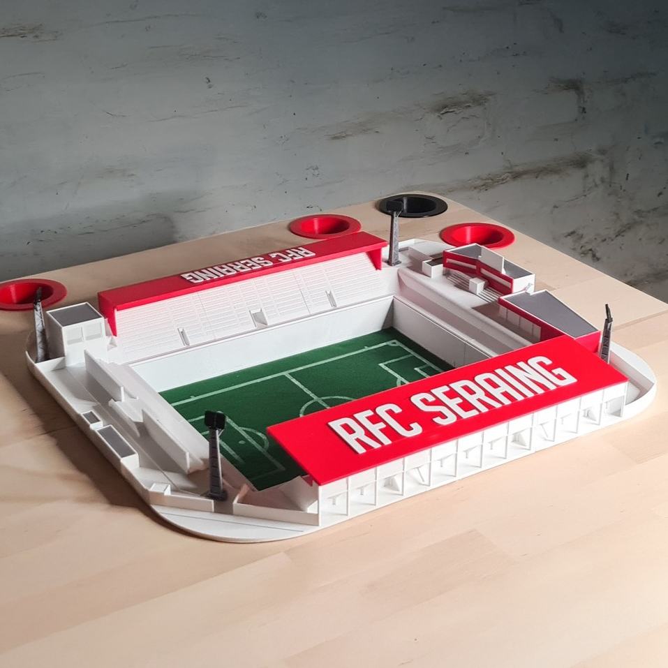 Jeu de 421 en 3D du Stade RFC Seraing – Création unique